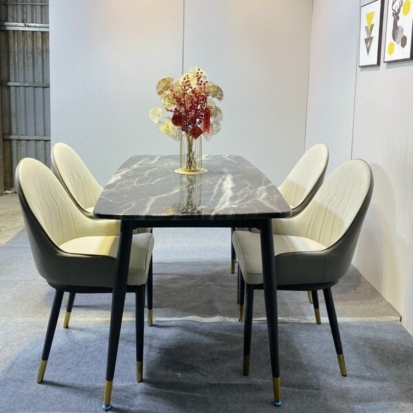 Stone Dining Table Set